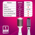 HV2179 Hot Air Brush for Hair, Blow Dryer Brush, Volumizer & Styler, 360° Airflow Vent, Oval Barrel for Hair Volume, Charcoal Bristles, Ceramic Coating Brushing Head, 1200W